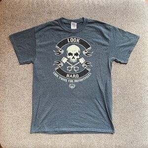 🟢 3 for $15 Bundle | Allstate Biker Tee Motorcycles Skull Short Sleeve